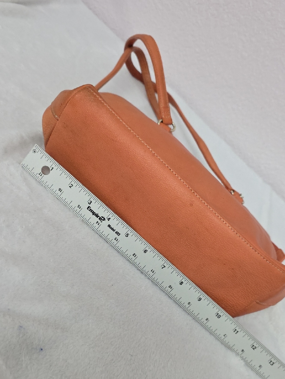Fossil Shoulder Bag Coral Genuine Leather Large Handbag - Picture 7 of 16